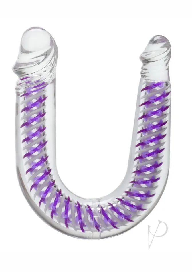 Dildos Playful Dongs Art Deco ACDC Double Dildo 1225in Purple