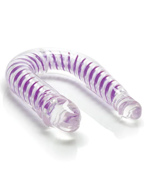 Dildos Playful Dongs Art Deco ACDC Double Dildo 1225in Purple