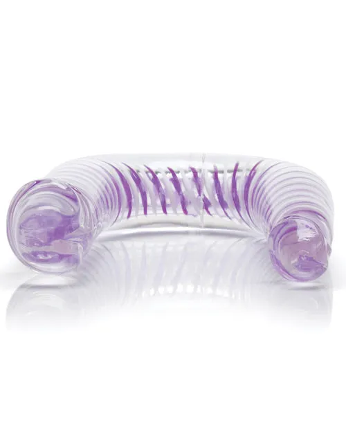 Dildos Playful Dongs Art Deco ACDC Double Dildo 1225in Purple