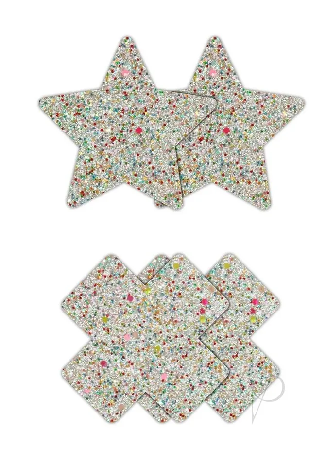 Dildos Pretty Pasties Pretty Pasties Star and Cross Glow in the Dark Multicolor Dildos Pretty Pasties Pretty Pasties Star and Cross Glow in the Dark Multicolor