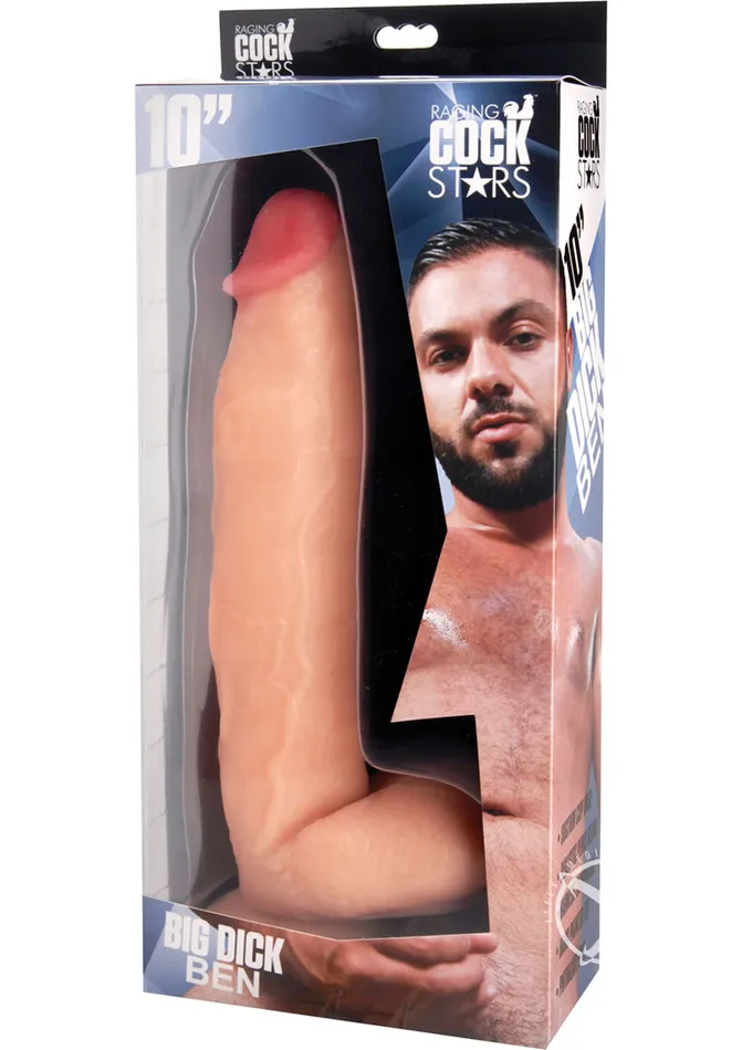 Dildos Raging Cockstars Raging Cockstars Big Dick Ben 10in Dildo Vanilla