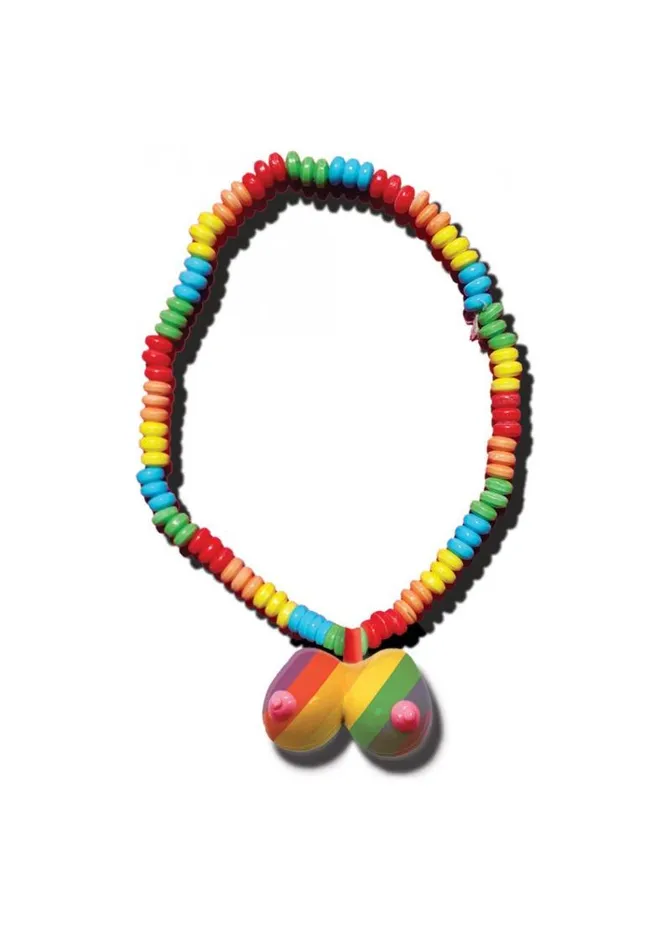 Dildos Rainbow Rainbow Boobie Candy Necklace