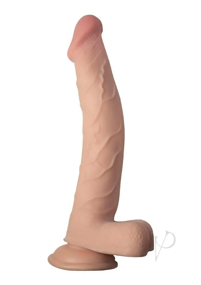 Dildos Realcocks Dual Layered Bendable Dildo 10in Vanilla Realcocks