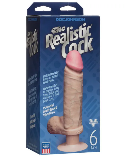 Dildos The Realistic Cock The Realistic Cock Vibrating Dildo 6in Vanilla Dildos The Realistic Cock The Realistic Cock Vibrating Dildo 6in Vanilla