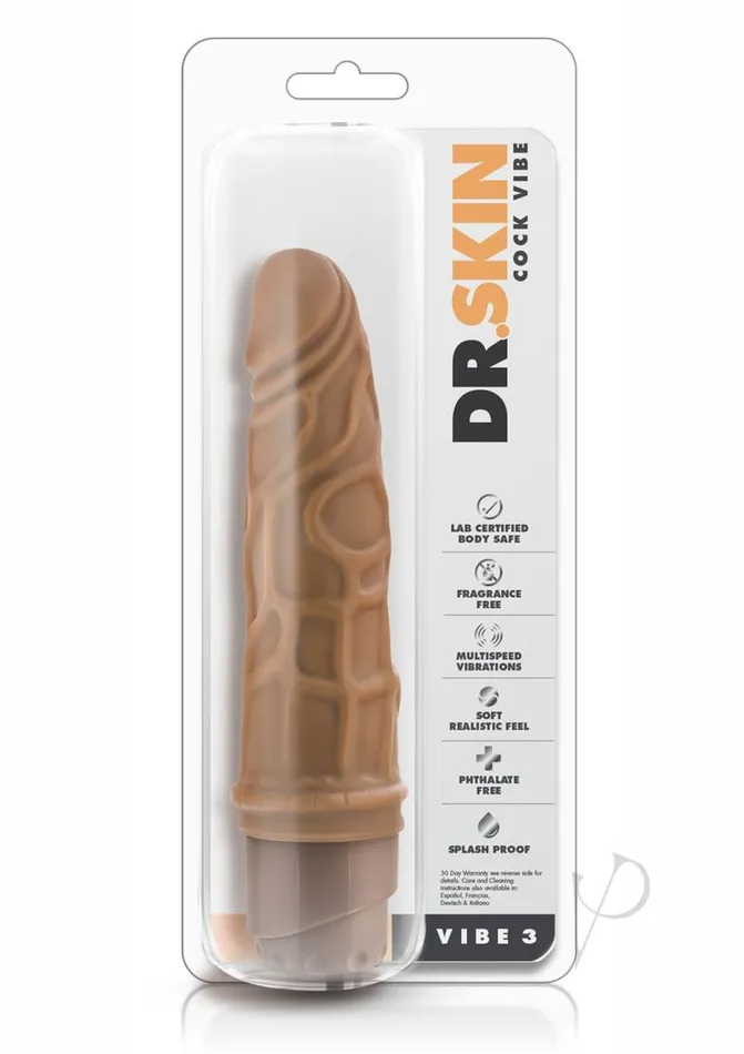 Dr Skin Dr Skin Silver Collection Cock Vibe 3 Vibrating Dildo 725in Caramel Female Sex Toys Dr Skin Dr Skin Silver Collection Cock Vibe 3 Vibrating Dildo 725in Caramel Female Sex Toys
