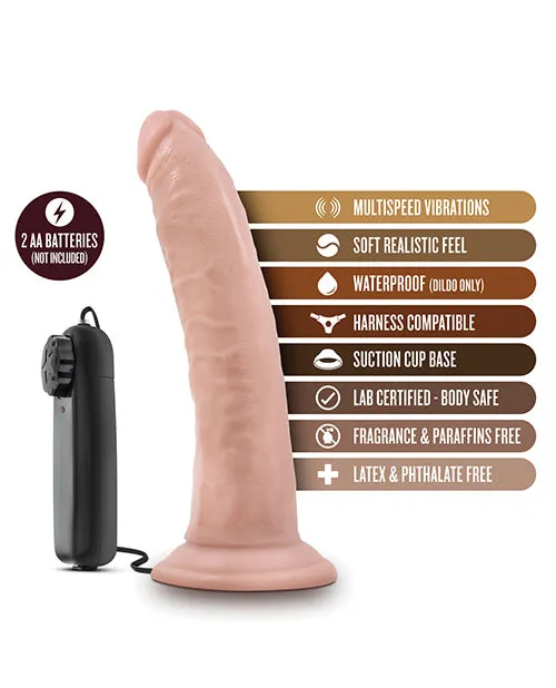 Dr Skin Female Sex Toys Dr Skin Silver Collection Dr Dave Vibrating Dildo with Suction Cup and Wired Remote Control 7in Vanilla Dr Skin Female Sex Toys Dr Skin Silver Collection Dr Dave Vibrating Dildo with Suction Cup and Wired Remote Control 7in Vanilla