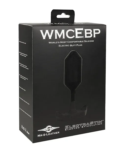 Electrastim ElectraStim x Mr S Leather Worlds Most Comfortable Silicone Electro Butt Plug Black Anal Electrastim ElectraStim x Mr S Leather Worlds Most Comfortable Silicone Electro Butt Plug Black Anal