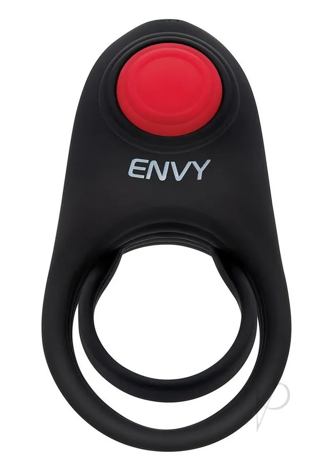 Envy Toys Female Sex Toys Envy Toys Bullseye Vibrating Rechargeable Silicone Dual Stamina Ring with Remote Control Black Envy Toys Female Sex Toys Envy Toys Bullseye Vibrating Rechargeable Silicone Dual Stamina Ring with Remote Control Black