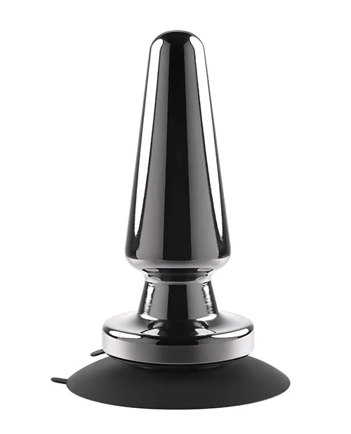 Evolved Advanced Metal Plug Rechargeable Vibrating Anal Plug Black Anal
