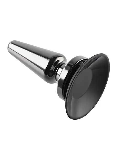 Evolved Advanced Metal Plug Rechargeable Vibrating Anal Plug Black Anal