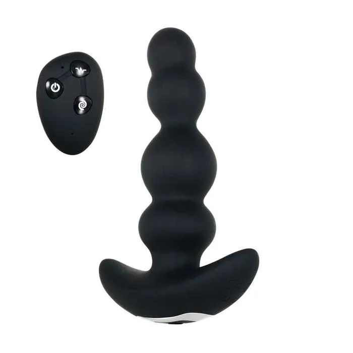 Evolved Bump N Groove Black Rechargeable Butt Plug Wild Night Fantasies Anal