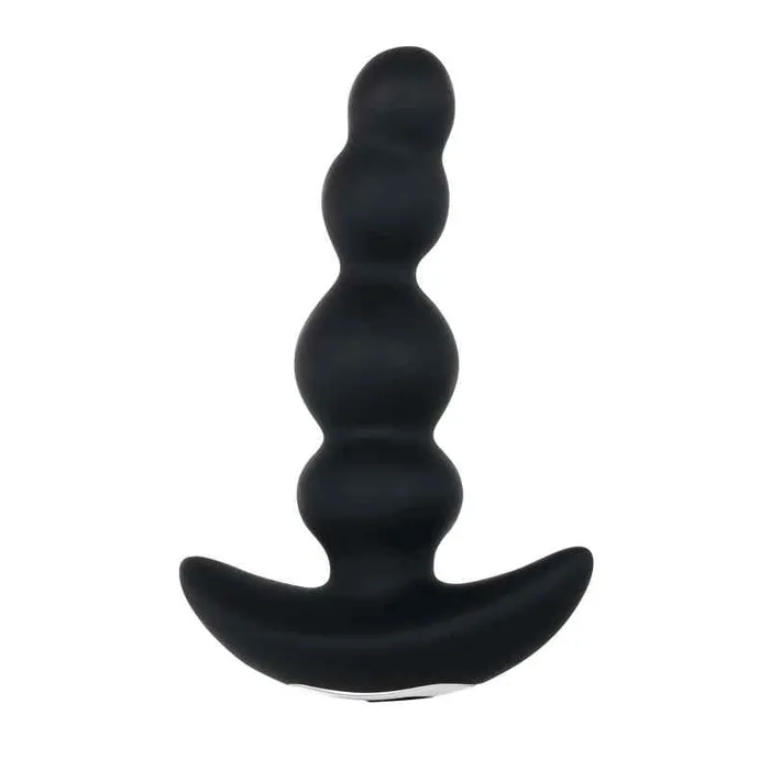 Evolved Bump N Groove Black Rechargeable Butt Plug Wild Night Fantasies Anal