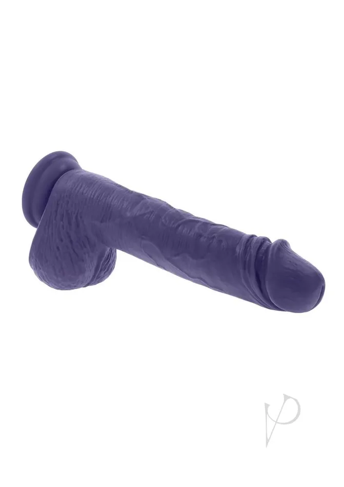 Evolved Female Sex Toys Pleasure Rider Rechargeable Silicone Thrusting Vibrating Dildo with Remote Control Purple