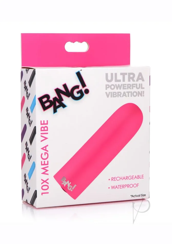 Female Sex Toys Bang 10X Rechargeable Vibrating Bullet Pink Bang