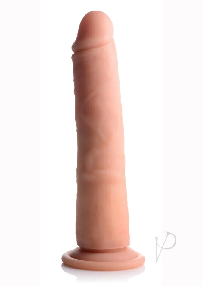 Female Sex Toys Big Shot Big Shot Silicone Vibrating and Twirling Rechargeable Dildo with Remote Control 8in Vanilla