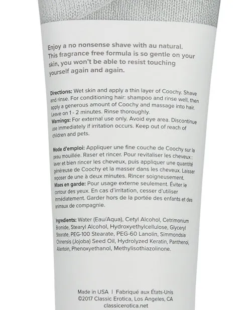 Female Sex Toys Coochy Shave Cream Au Natural 125oz Coochy Female Sex Toys Coochy Shave Cream Au Natural 125oz Coochy