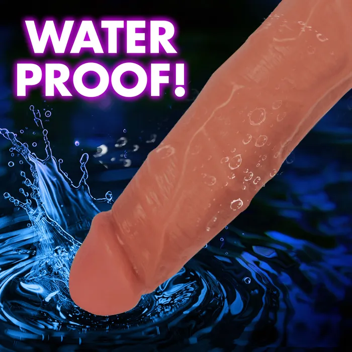 Female Sex Toys Curve Toys Light Bareskin Vibrating Dildo with Balls