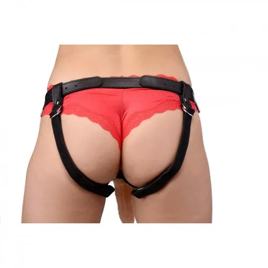 Female Sex Toys Dominance Leather StrapOn Harness Strict