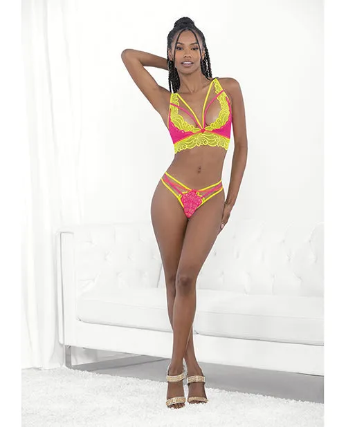 Female Sex Toys Escante Festival Wear Strappy Lace Top GString Neon LG Female Sex Toys Escante Festival Wear Strappy Lace Top GString Neon LG