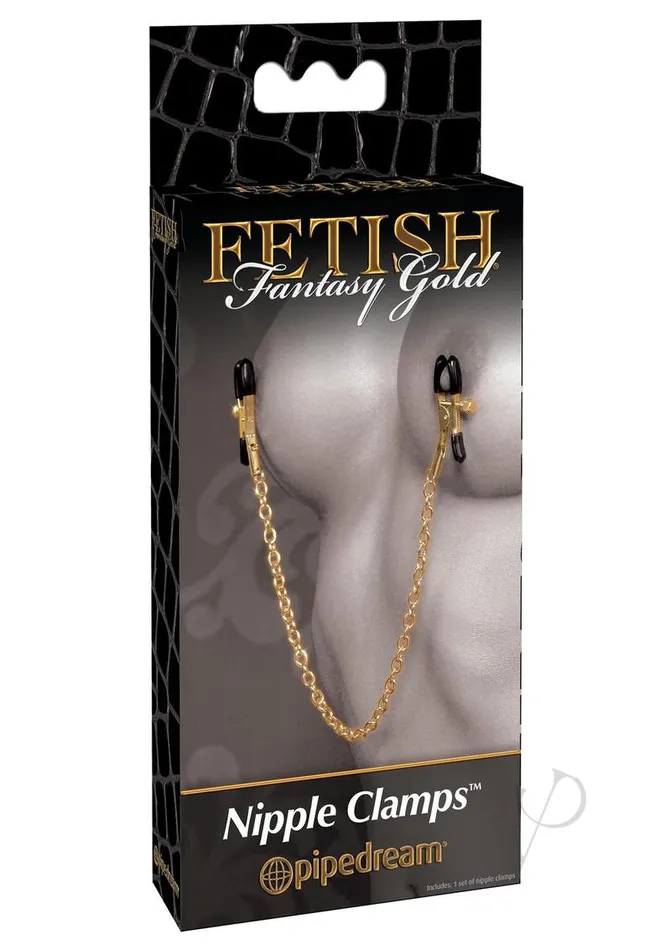 Female Sex Toys Fetish Fantasy Nipple Clamps Gold Fetish Fantasy Gold