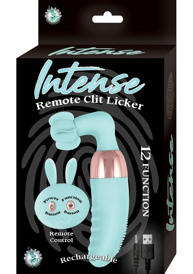 Female Sex Toys Intense Intense Silicone Rechargeable Clit Licker with Remote Control Aqua Female Sex Toys Intense Intense Silicone Rechargeable Clit Licker with Remote Control Aqua