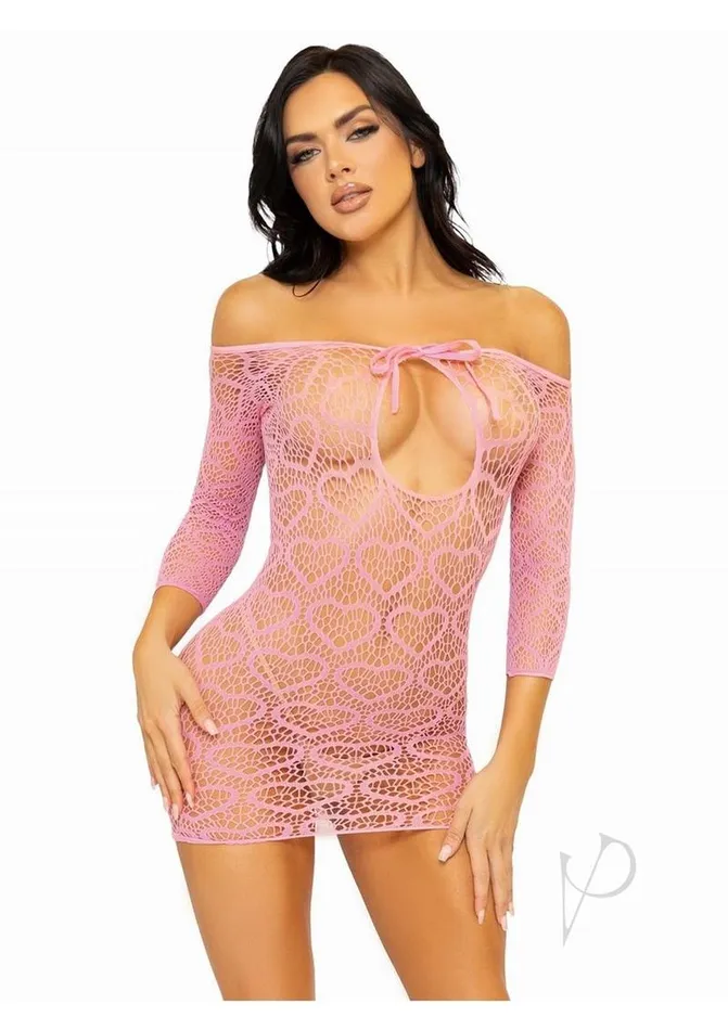 Female Sex Toys Leg Avenue Seamless Heart Net Mini Dress with Keyhole Tie Front OS Pink Leg Avenue Female Sex Toys Leg Avenue Seamless Heart Net Mini Dress with Keyhole Tie Front OS Pink Leg Avenue