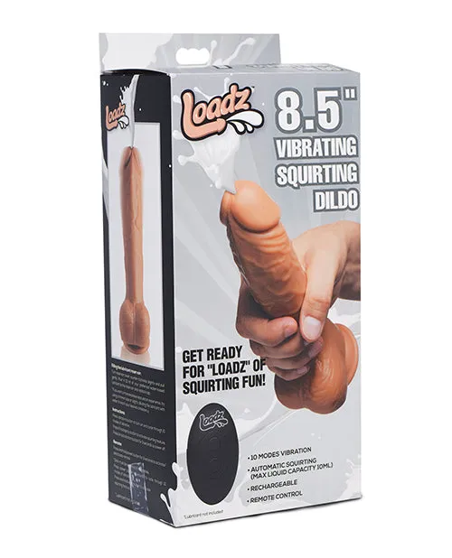 Female Sex Toys Loadz Loadz Vibrating Squirting Dildo with Remote Control 85in Caramel