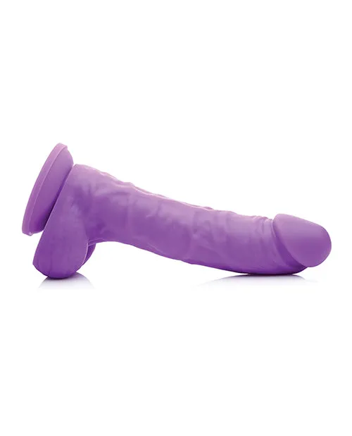 Female Sex Toys Lollicock Lollicock Silicone Dildo with Balls 7in Grape