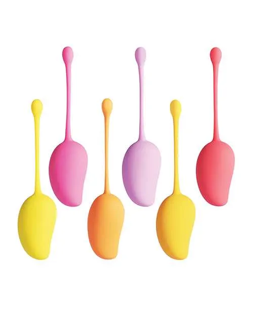 Female Sex Toys Mango Tropical 6 Weighted Kegel Ball Exercise Set Honey Play Box