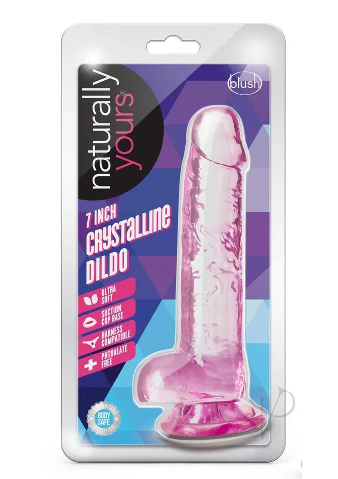 Female Sex Toys Naturally Yours Crystalline Dildo 7in Rose Naturally Yours Female Sex Toys Naturally Yours Crystalline Dildo 7in Rose Naturally Yours