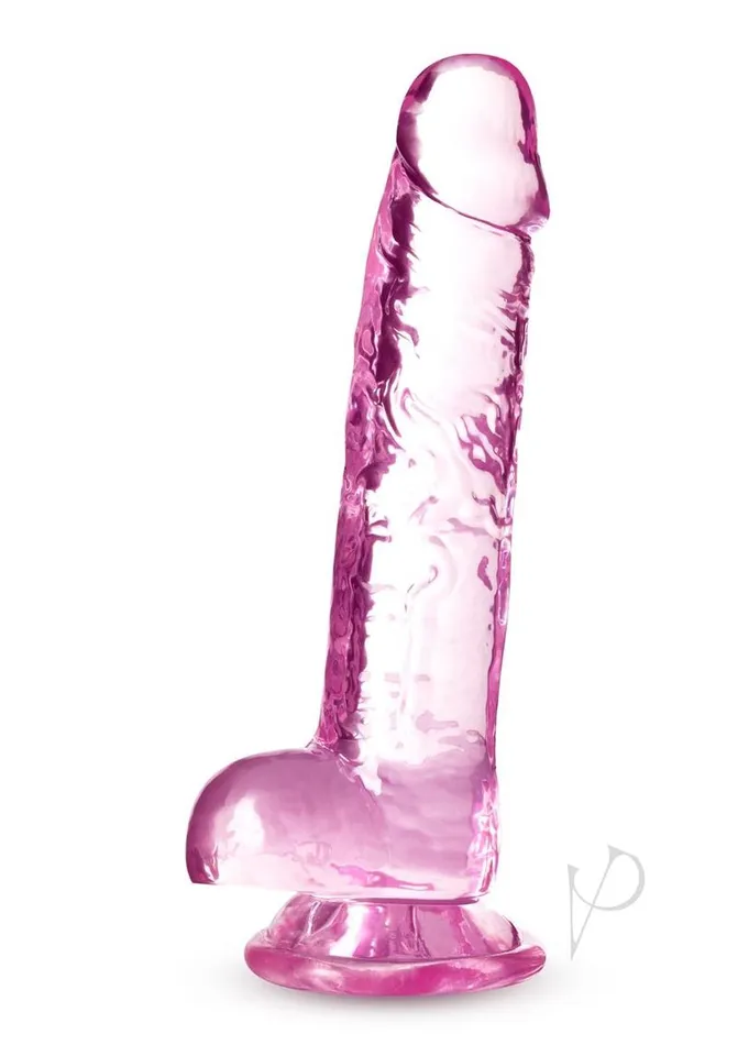 Female Sex Toys Naturally Yours Crystalline Dildo 7in Rose Naturally Yours