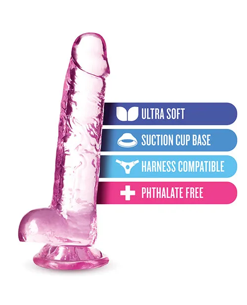 Female Sex Toys Naturally Yours Crystalline Dildo 7in Rose Naturally Yours