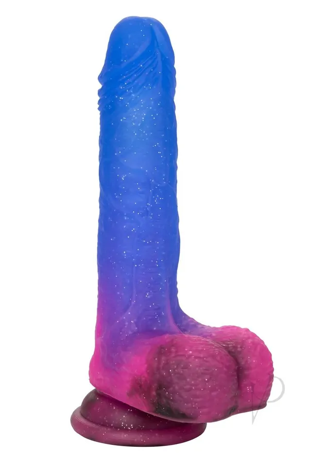 Female Sex Toys Naughty Bits Naughty Bits Ombre Hombre Rechargeable Silicone Vibrating Dildo Multicolored