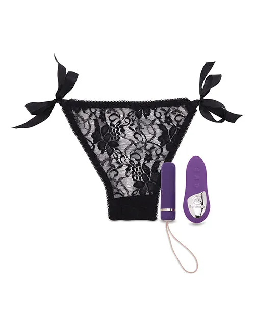 Female Sex Toys Nu Sensuelle Pleasure Panty Vibe Rechargeable Silicone with Bullet and Remote Control Purple Nu Sensuelle