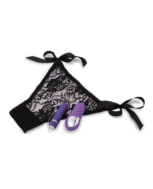 Female Sex Toys Nu Sensuelle Pleasure Panty Vibe Rechargeable Silicone with Bullet and Remote Control Purple Nu Sensuelle