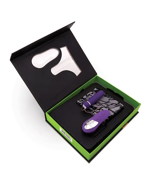 Female Sex Toys Nu Sensuelle Pleasure Panty Vibe Rechargeable Silicone with Bullet and Remote Control Purple Nu Sensuelle