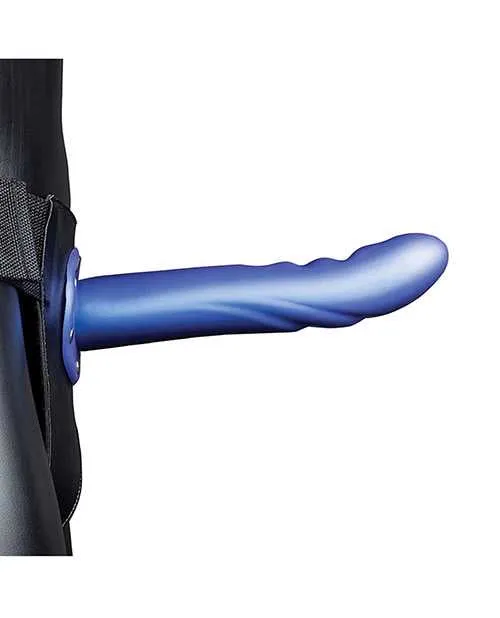 Female Sex Toys Ouch Shots Ouch 8 Textured Curved Hollow Strap On Metallic Blue Female Sex Toys Ouch Shots Ouch 8 Textured Curved Hollow Strap On Metallic Blue