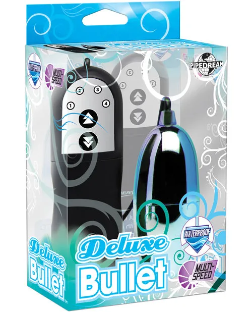 Female Sex Toys Pipedream Deluxe Bullet with Wired Remote Control Turquoise