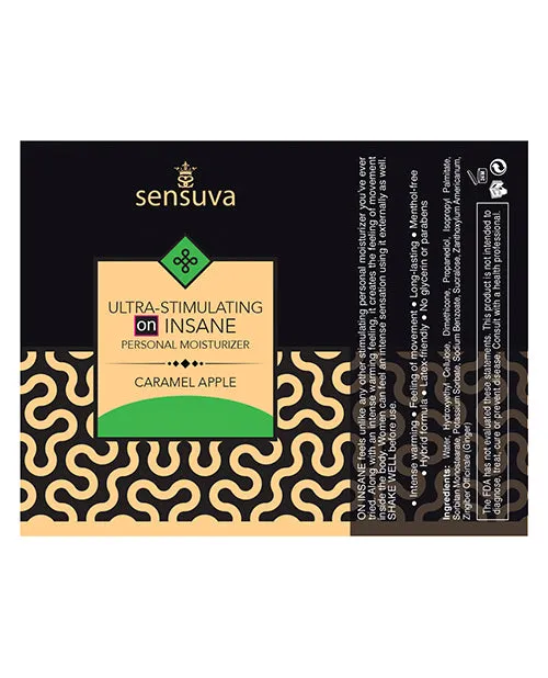 Female Sex Toys Sensuva Lubricants Sensuva Ultra Stimulating On Insane Caramel Apple Flavored Hybrid Lubricant 193oz