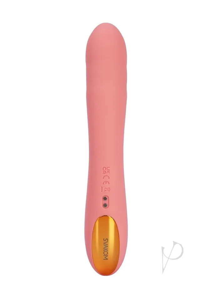 Female Sex Toys Svakom Svakom Ava Neo Rechargeable Silicone Vibrator with Remote Control Peach Pink Female Sex Toys Svakom Svakom Ava Neo Rechargeable Silicone Vibrator with Remote Control Peach Pink