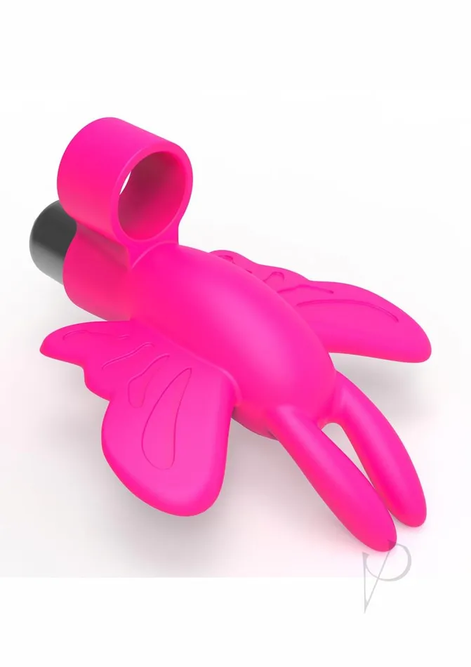 Female Sex Toys The 9s The 9s Flirt finger Silicone Butterfly Finger Vibrator Pink
