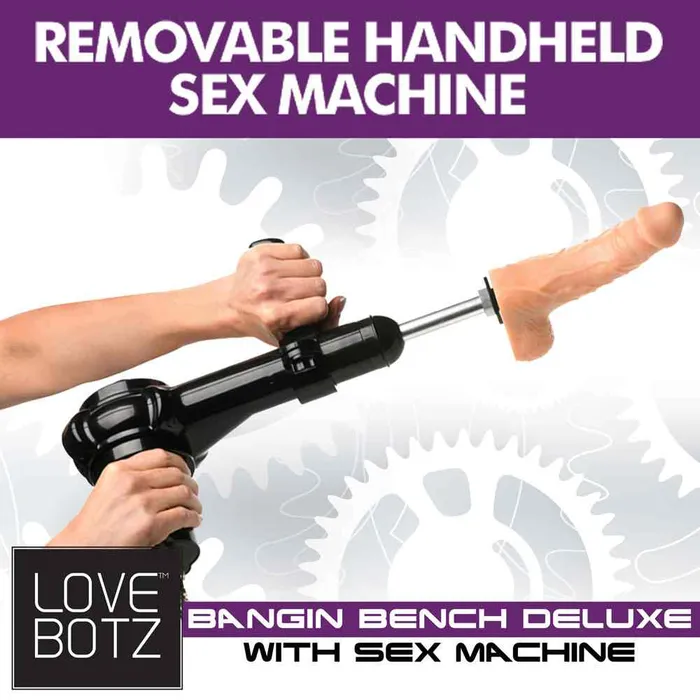 Female Sex Toys Wild Night Fantasies LoveBotz Bangin Bench Deluxe with Sex Machine