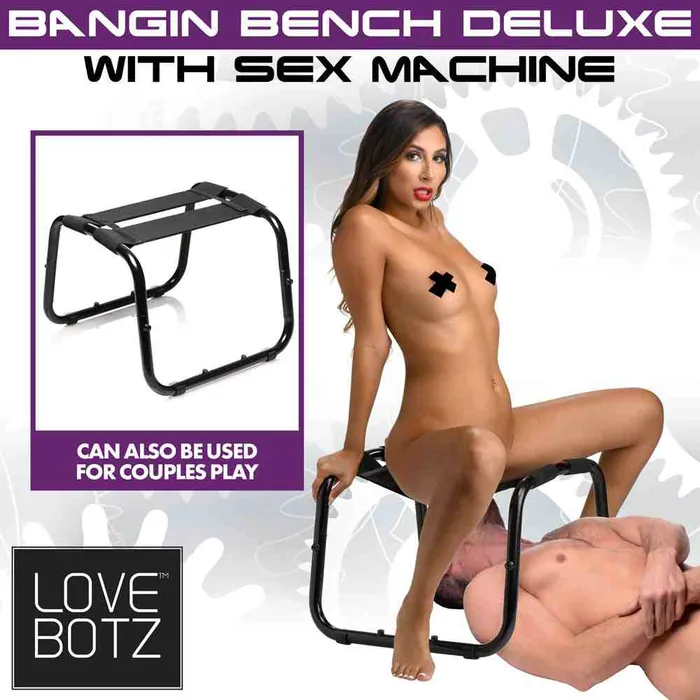 Female Sex Toys Wild Night Fantasies LoveBotz Bangin Bench Deluxe with Sex Machine