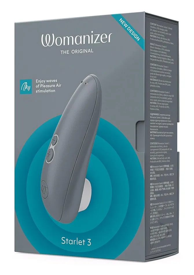Female Sex Toys Womanizer Starlet 3 Rechargeable Silicone Clitoral Stimulator Gray Womanizer Female Sex Toys Womanizer Starlet 3 Rechargeable Silicone Clitoral Stimulator Gray Womanizer