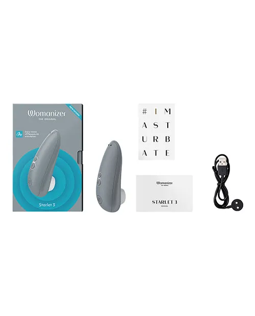 Female Sex Toys Womanizer Starlet 3 Rechargeable Silicone Clitoral Stimulator Gray Womanizer Female Sex Toys Womanizer Starlet 3 Rechargeable Silicone Clitoral Stimulator Gray Womanizer