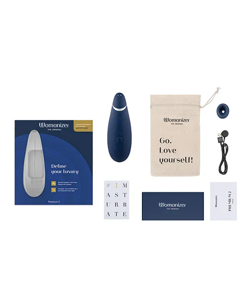 Female Sex Toys Womanizer Womanizer Premium 2 Rechargeable Silicone Clitoral Stimulator Blueberry Female Sex Toys Womanizer Womanizer Premium 2 Rechargeable Silicone Clitoral Stimulator Blueberry