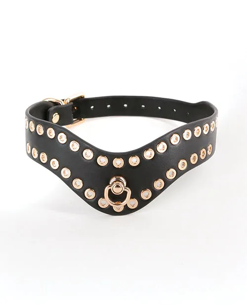 Fetish And Fashion Anal Fetish and Fashion Kali Collar BlackGold Fetish And Fashion Anal Fetish and Fashion Kali Collar BlackGold