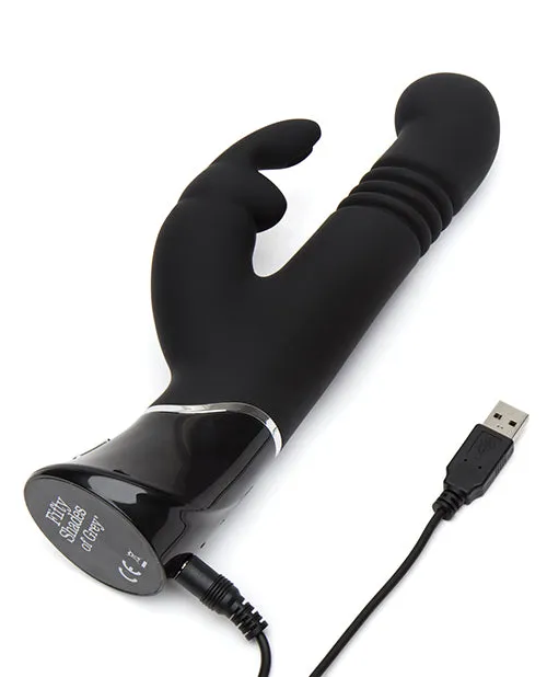 Fifty Shades of Grey Greedy Girl Rechargeable Thrusting G Spot Rabbit Vibrator Black Fifty Shades Of Grey Vibrators Fifty Shades of Grey Greedy Girl Rechargeable Thrusting G Spot Rabbit Vibrator Black Fifty Shades Of Grey Vibrators