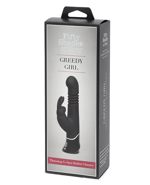Fifty Shades of Grey Greedy Girl Rechargeable Thrusting G Spot Rabbit Vibrator Black Fifty Shades Of Grey Vibrators Fifty Shades of Grey Greedy Girl Rechargeable Thrusting G Spot Rabbit Vibrator Black Fifty Shades Of Grey Vibrators