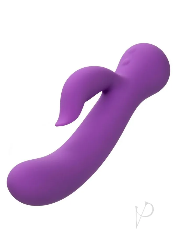 First Time Silicone Rechargeable Pleaser Rabbit Vibrator Purple First Time Vibrators